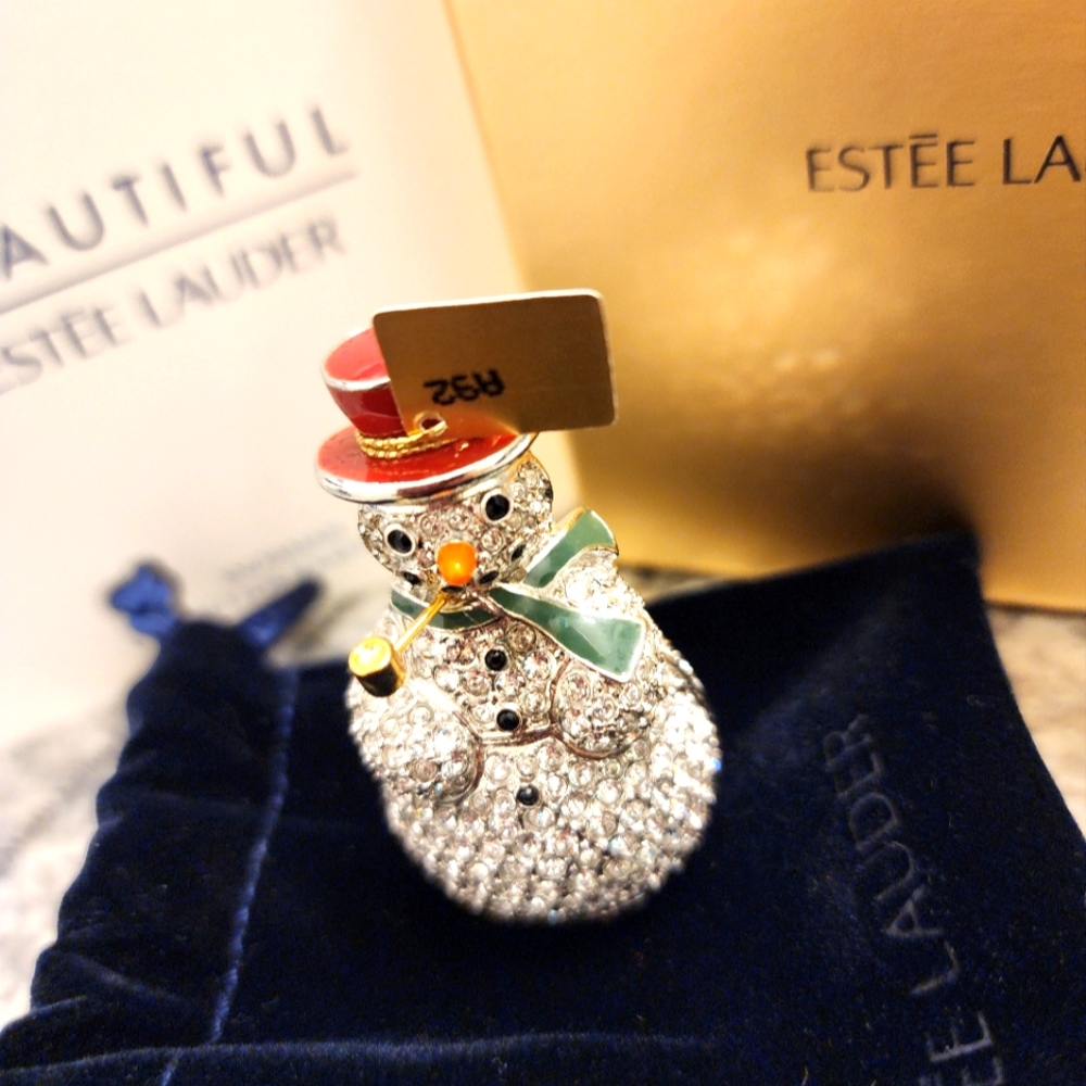Esteé Lauder BEAUTIFUL Snowman - Compact for Solid Perfume ⛄️ 2022